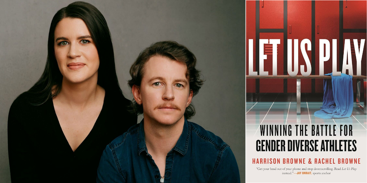 Rachel and Harrison Browne and their book Let Us Play