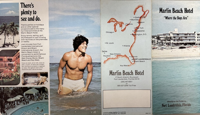 brochures from The Marlin Beach Hotel c. 1975