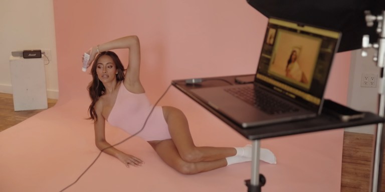 Emira poses for a photoshoot on Bravo's Next Gen NYC