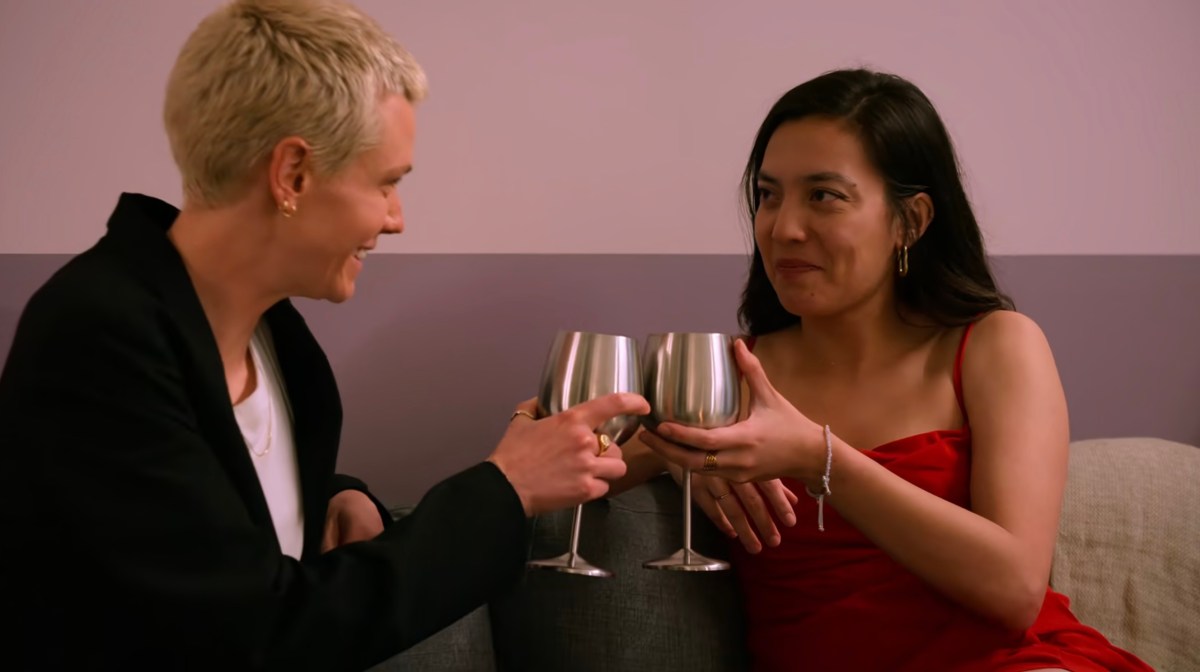 kyle and pilar cheers-ing