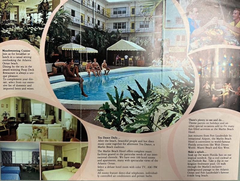 brochures from The Marlin Beach Hotel c. 1975
