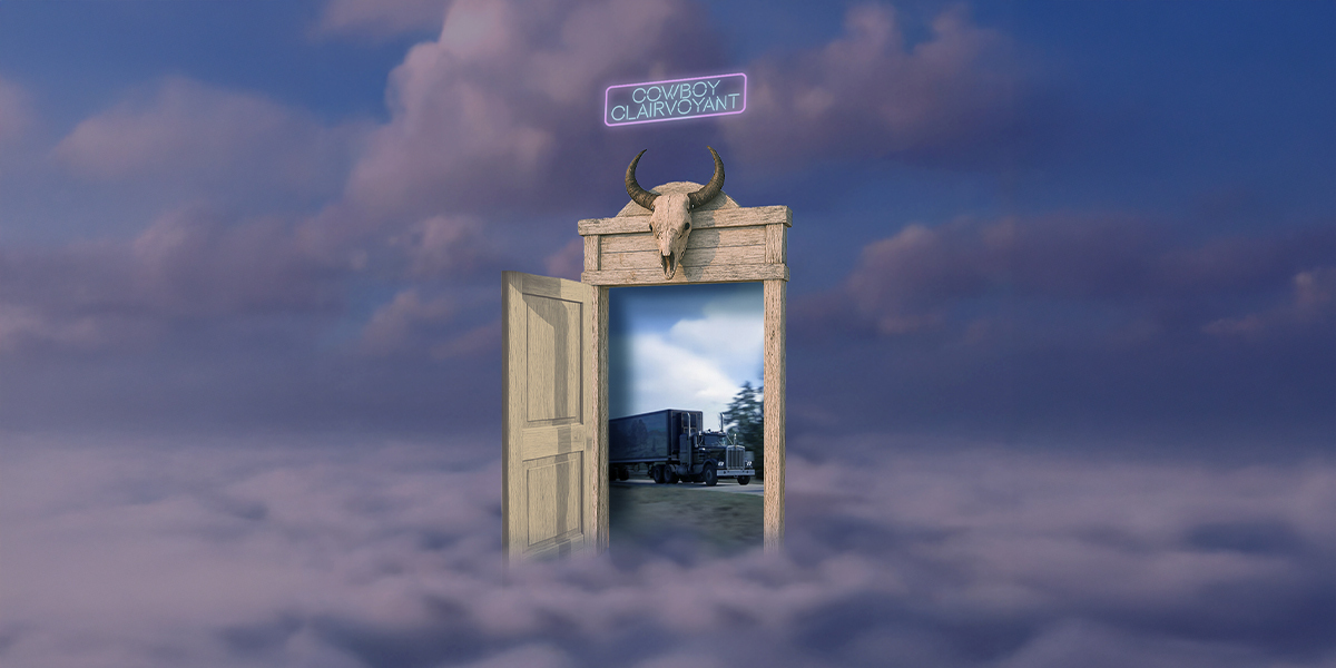 a dream door into a semi-truck