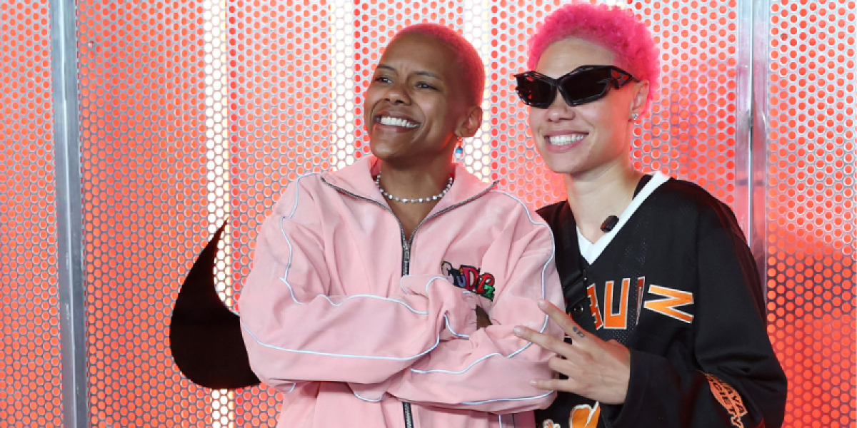 INDIANAPOLIS, INDIANA - JULY 19: Stud Budz Natisha Hiedeman and Courtney Williams of the Minnesota Lynx during the 2025 AT&T WNBA All-Star Game at Gainbridge Fieldhouse on July 19, 2025 in Indianapolis, Indiana. NOTE TO USER: User expressly acknowledges and agrees that, by downloading and or using this photograph, User is consenting to the terms and conditions of the Getty Images License Agreement. (Photo by Steph Chambers/Getty Images)