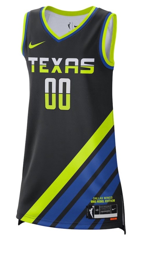 Dallas Wings Rebel Edition jersey