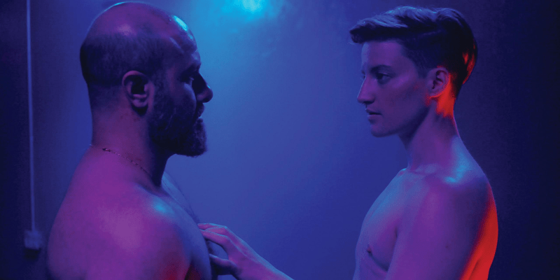 Desire Lines (2024) Aden Hakimi as Amad, Theo Germaine as Kieran and Em Modaff as Lev