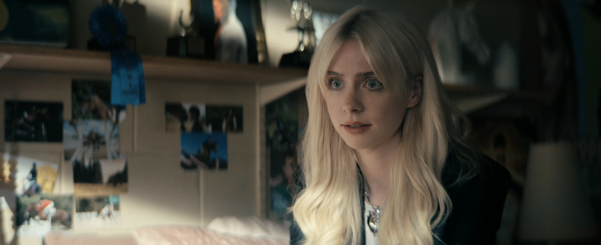 Gen V 204: Cate looks stressed as she tells them what she knows about cipher