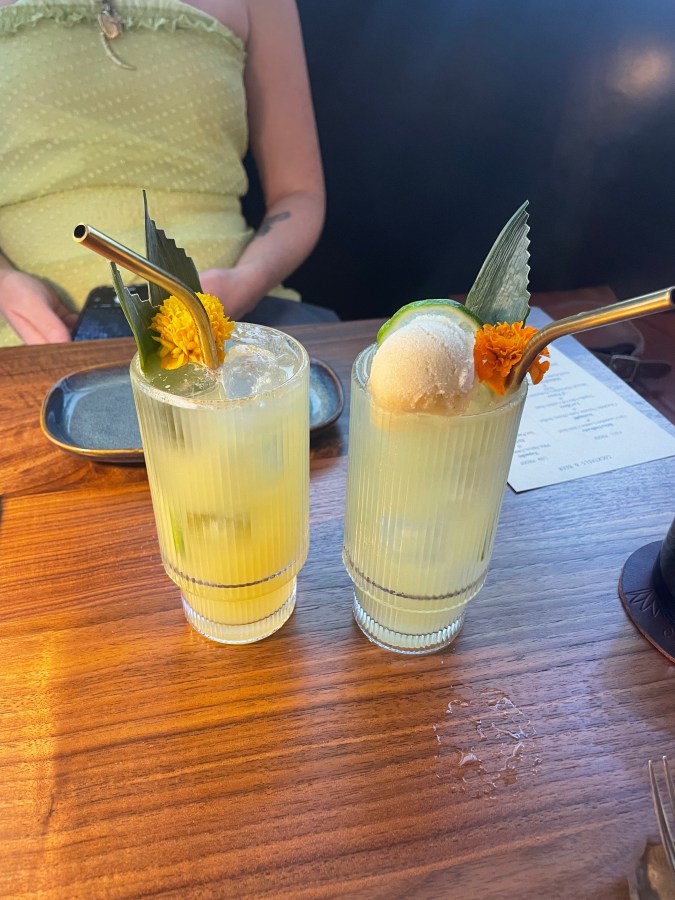 two cocktails
